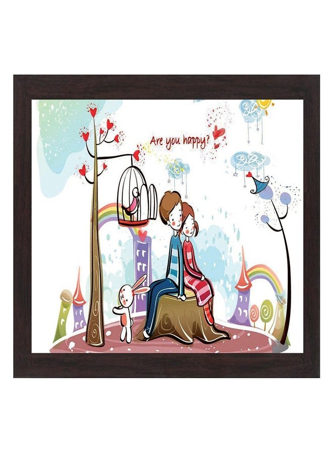 Wens Happiness in Love Wall Art Painting (MDF, 35.5 Cm X 50.8 Cm, Wsp-14017)