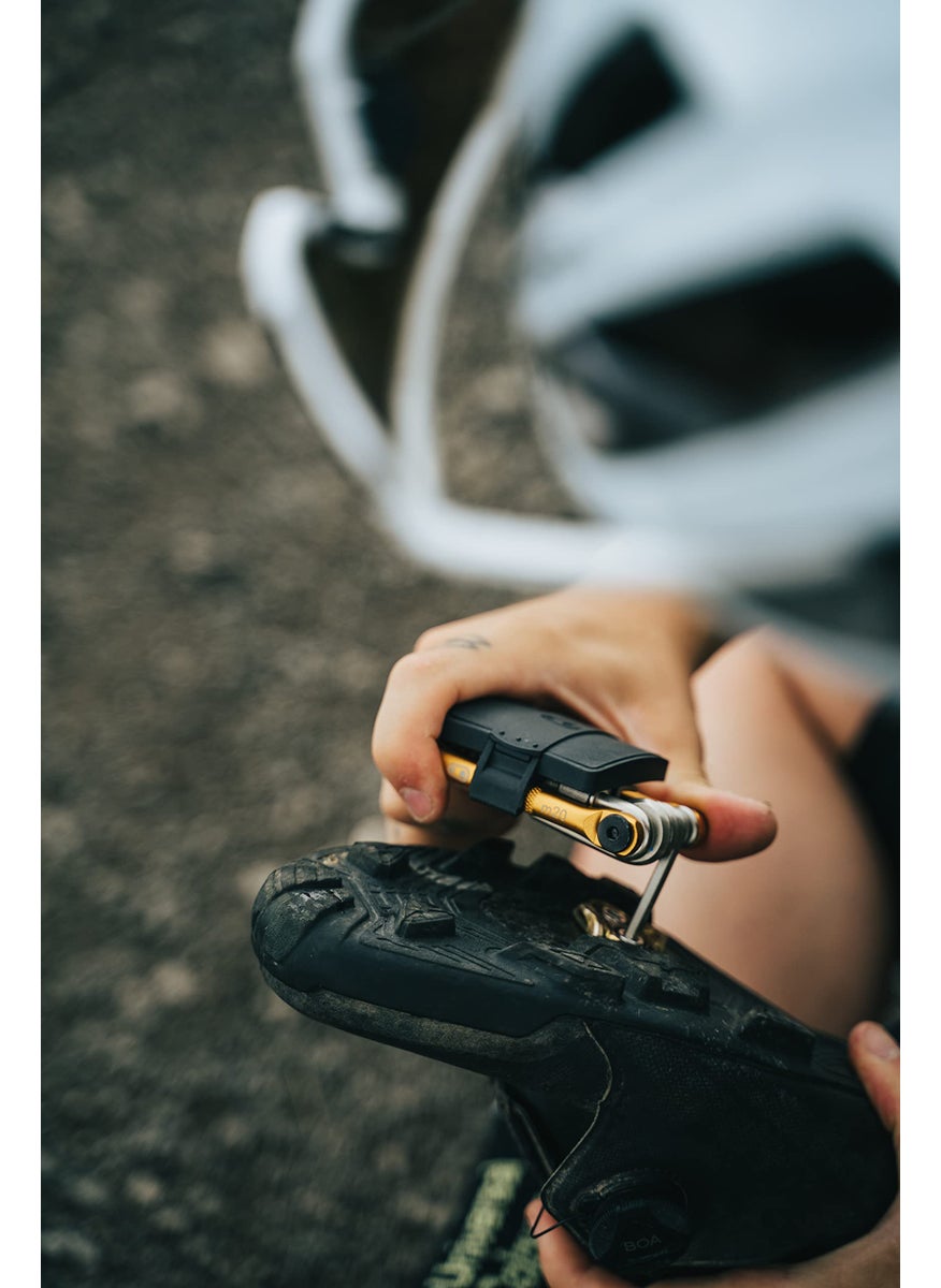 CRANKBROTHERs Crankbrothers Multi Tool M 17 Bike Tool - MTB Multi-Tool Gold - 17 bicycle tools (17 in 1 tool), ergonomic and lightweight  - Image 5