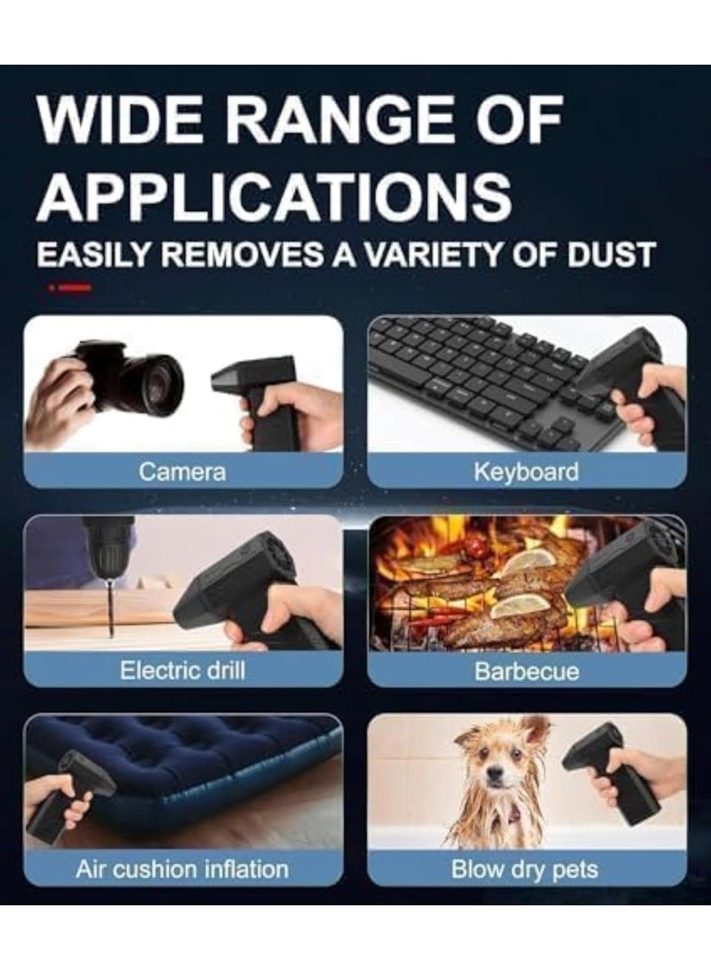 SUNEX Mini Jet Fan Electric Air Duster, Cordless High-Power Handheld Air Blower for Electronics Cleaning - Image 5