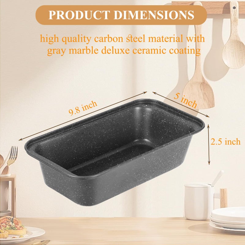 Walooza 8x4 Loaf Pan - Carbon Steel Bread Baking Pans for Homemade Bread Banana Bread, Sourdough, Pound Cake | Nonstick, Oven Safe, Easy Release - Image 2