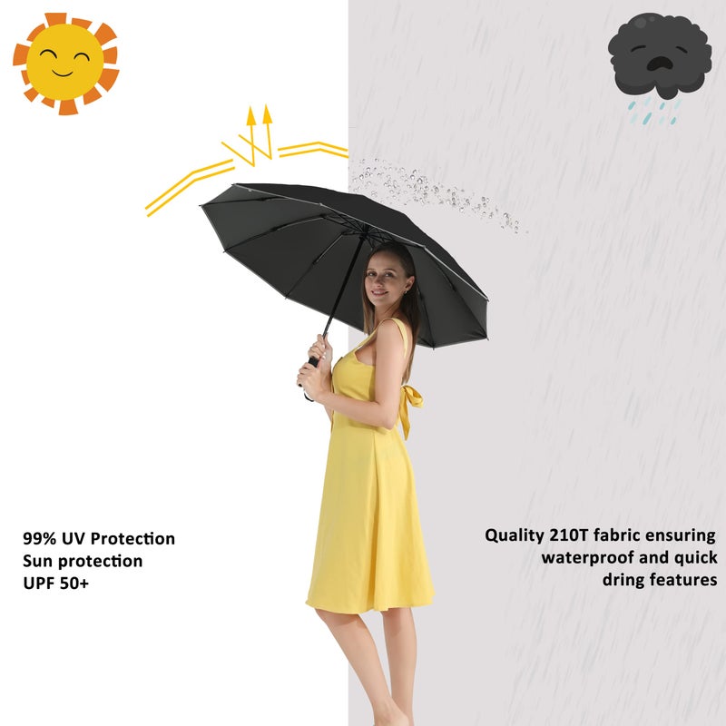 Baodini Upf 50+ Uv Umbrella Protection Sun Reverse Compact Umbrella For Rain Automatic Inverted Windproof Umbrella - Image 2