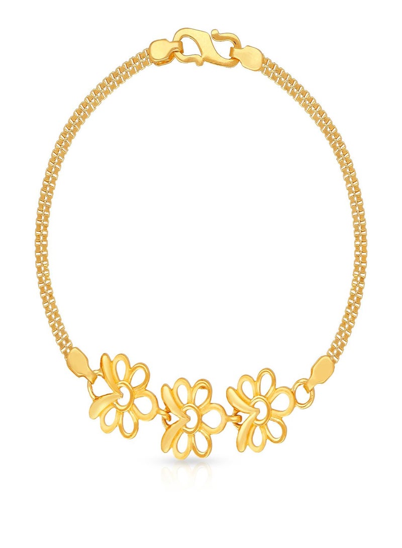Malabar Gold and Diamonds 22 KT 916 Purity Gold Bracelet DZBR378Y55 - Image 1