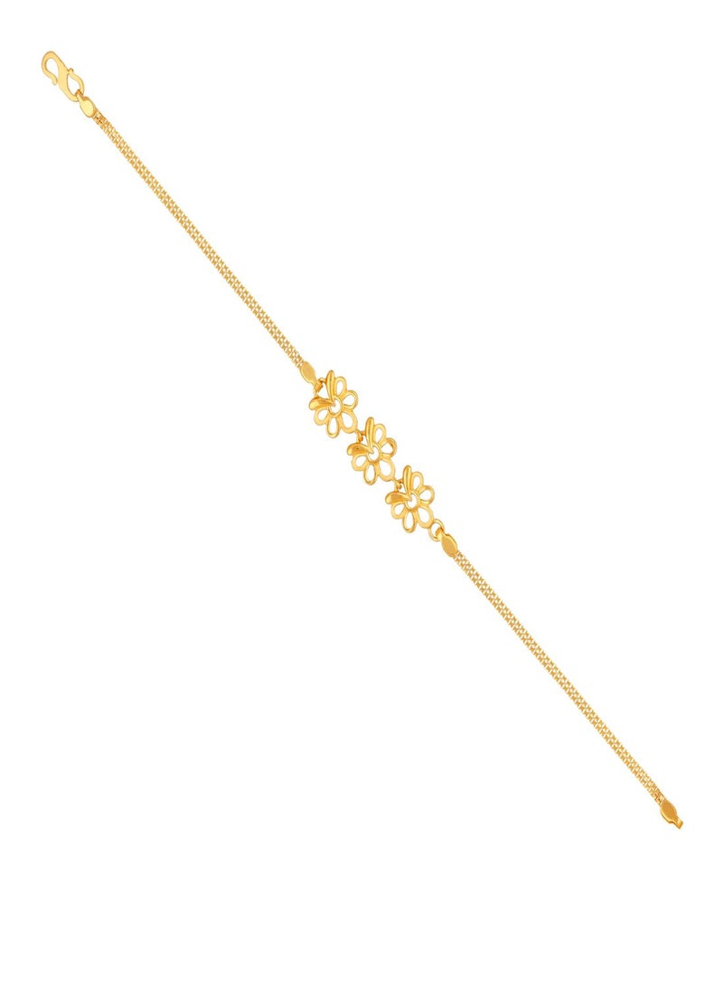 Malabar Gold and Diamonds 22 KT 916 Purity Gold Bracelet DZBR378Y55 - Image 2