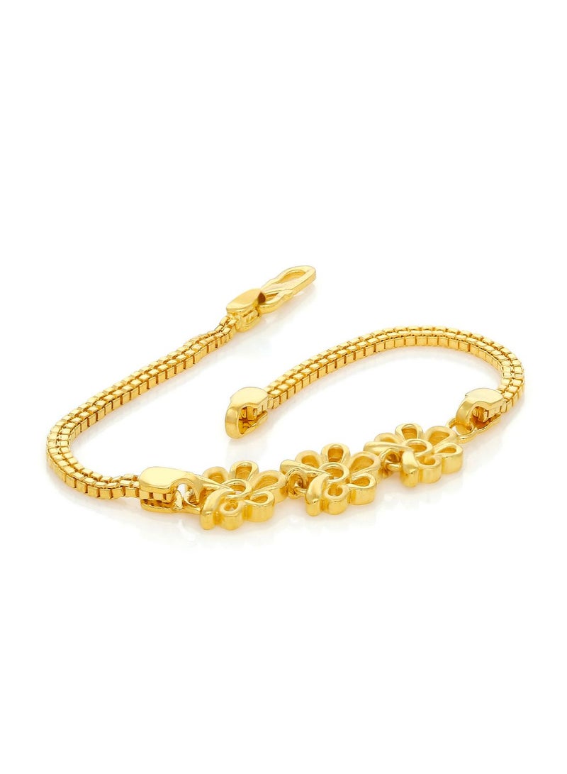 Malabar Gold and Diamonds 22 KT 916 Purity Gold Bracelet DZBR378Y55 - Image 3