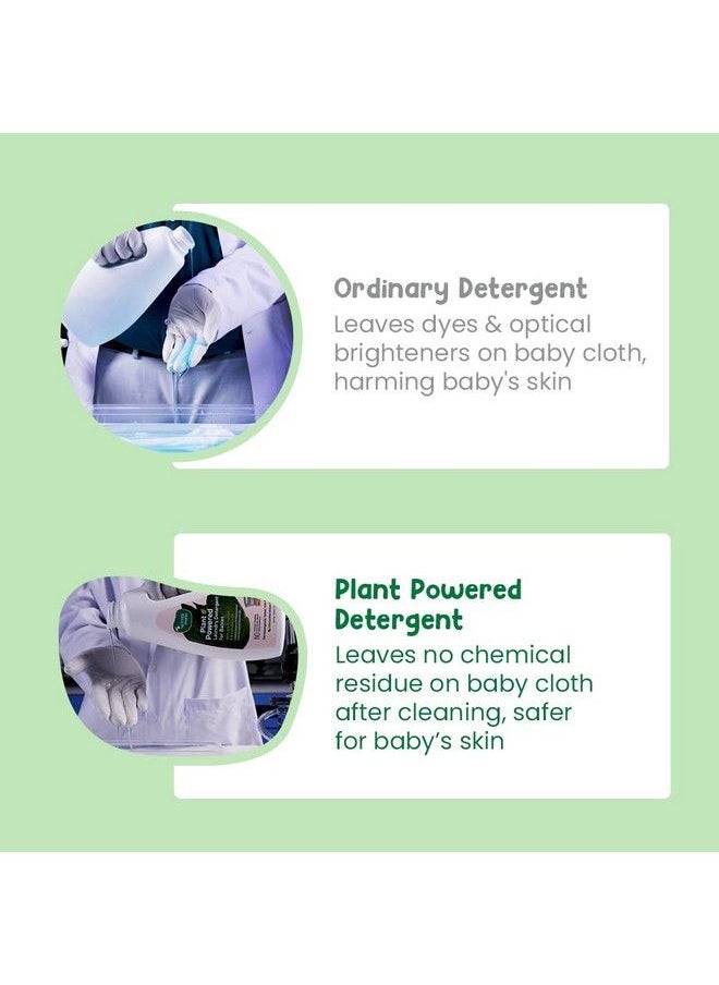 Mother Sparsh - Plant Powered Baby Laundry Liquid Detergent 1Ltr. & Natural Baby Liquid Cleanser With Green Apple & Basil 500 Ml - Image 1