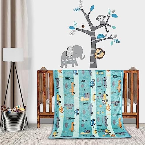 Florida All Season AC Baby Blanket Swaddler Wrapper Flannel Soft and Comfortable for 0-6 Years Babies with Adorable Prints and Designs - Image 1