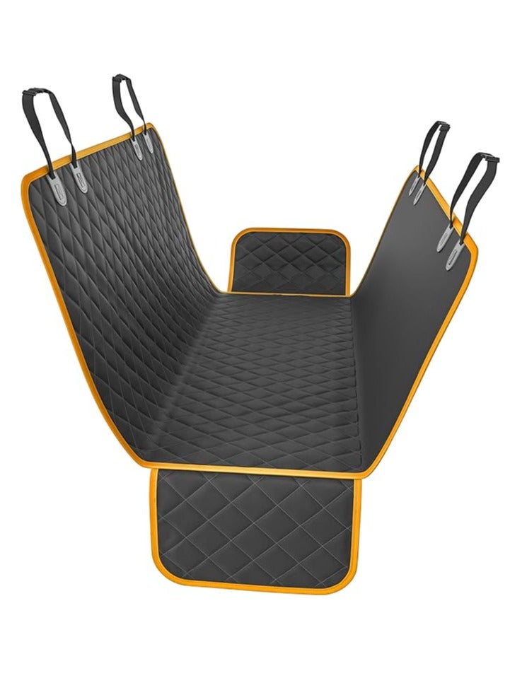 Arabest Dog Car Seat Cover, 600D Heavy Durable Dog Seat Cover for Back Seat, 100% Waterproof Scratch Proof Nonslip Dog Hammock for Car with Side Flap, Pet Seat Covers with SeatBelt for Cars Sedan SUV Trucks - Image 1