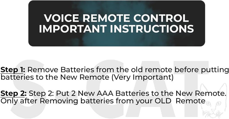 S-CAT Compatible with Amazon Fire Tv Stick Remote Only Original Suitable for 2nd Generation Model Bluetooth Remote Control Voice Command Feature - Pairing Must (with Free Remote Cover) - Image 2