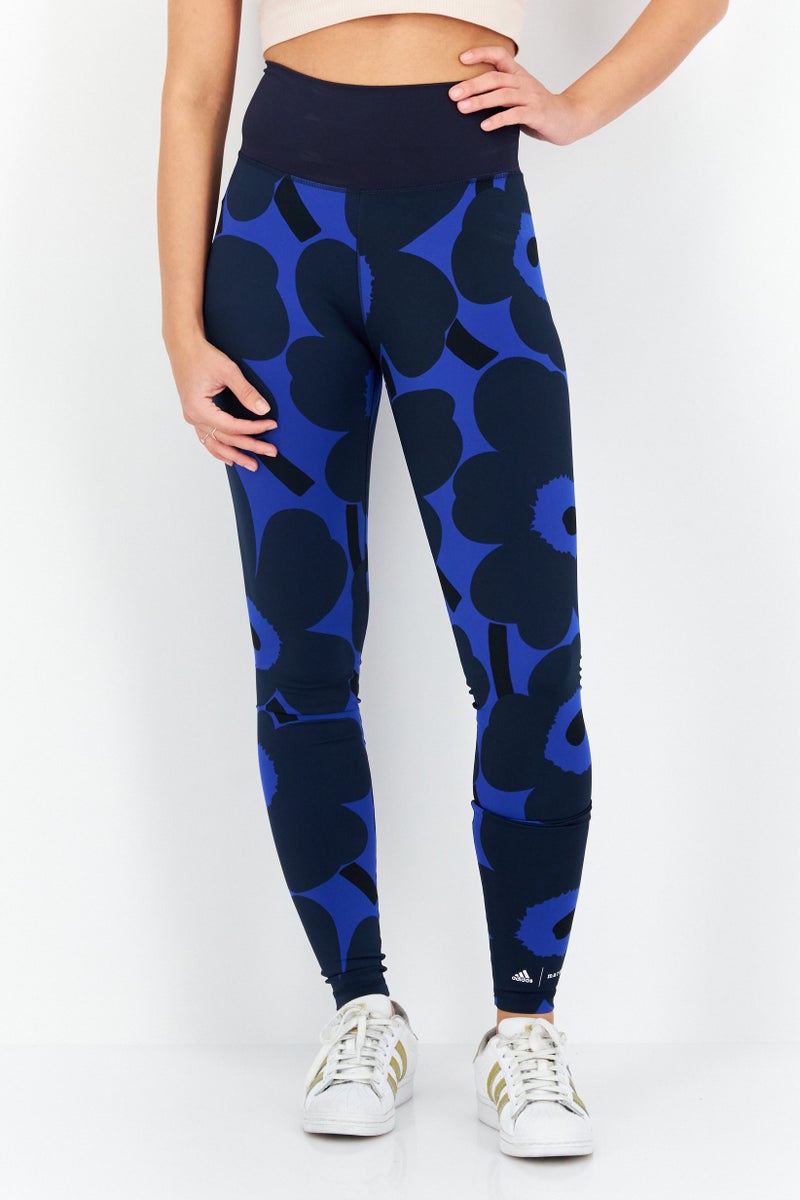 Adidas Women Sportswear Fit Pull On Training Tights, Navy - Image 1