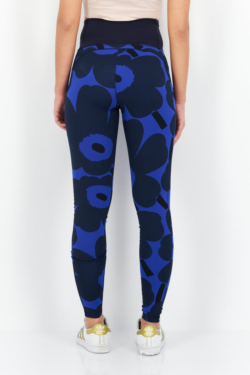 Adidas Women Sportswear Fit Pull On Training Tights, Navy - Image 4