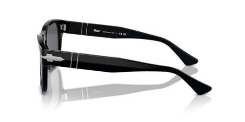 Persol PO3341S Sunglasses, Black/Dark Grey, 55 mm - Image 3
