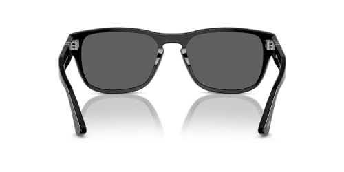 Persol PO3341S Sunglasses, Black/Dark Grey, 55 mm - Image 4