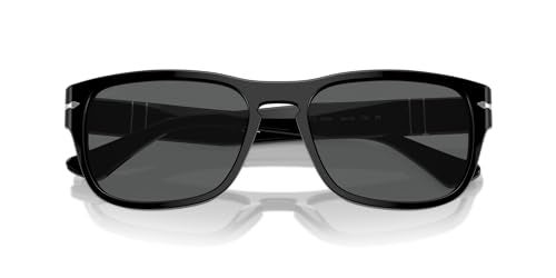 Persol PO3341S Sunglasses, Black/Dark Grey, 55 mm - Image 5