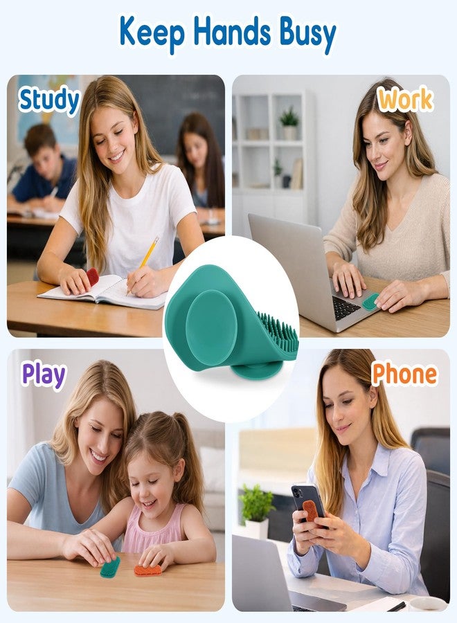 idooss Silicone Fidget Strips for Kids & Adults with ADHD, Autism & Anxiety, Texture Relief Fidget Toys with Suction Cups for Kids Over 3 Years - Image 4