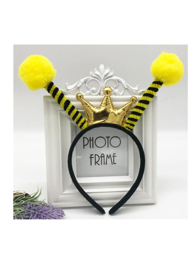 SYOSI Bee Antennae Crown Headband Bopper Antenna Headband Insect Hair Address Ladybug Hair Band Kids Adult Costume Accessories Birthday Party Favors - Image 5