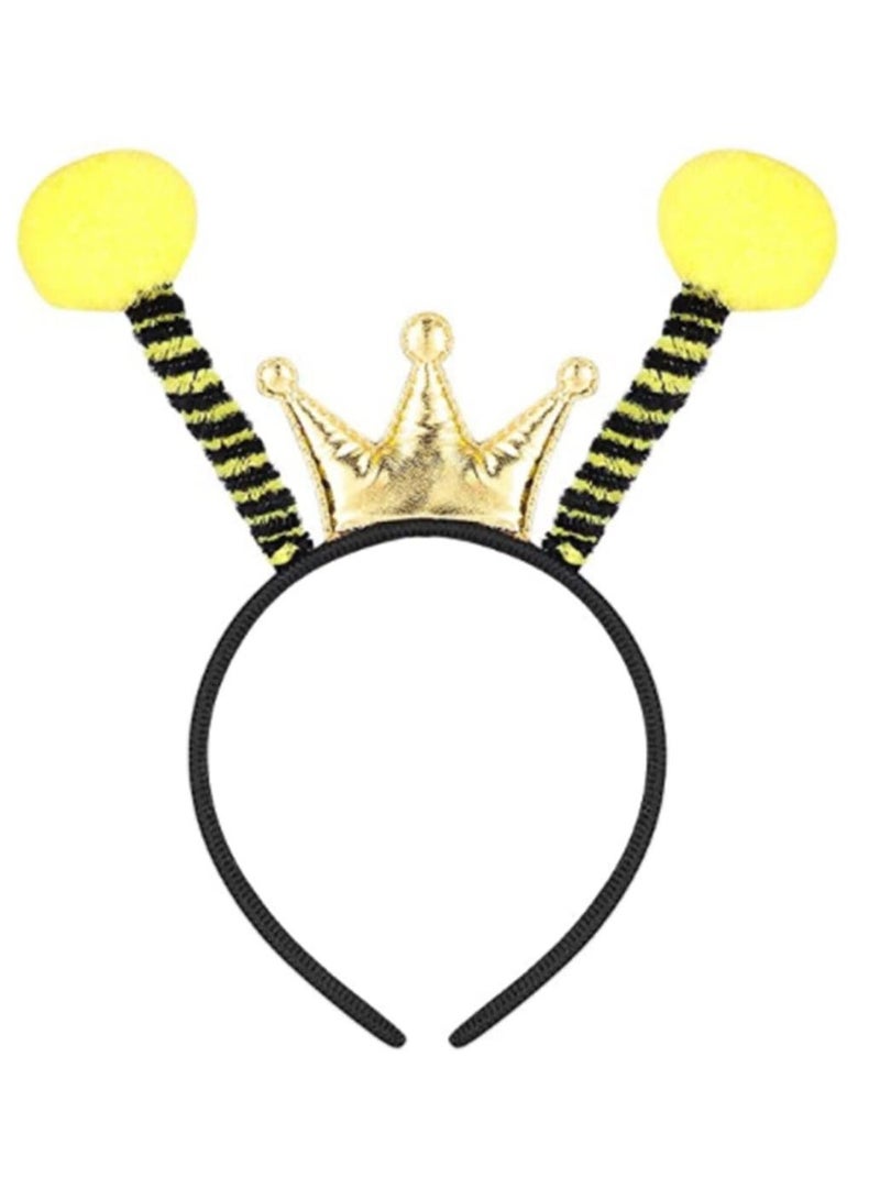 SYOSI Bee Antennae Crown Headband Bopper Antenna Headband Insect Hair Address Ladybug Hair Band Kids Adult Costume Accessories Birthday Party Favors - Image 1