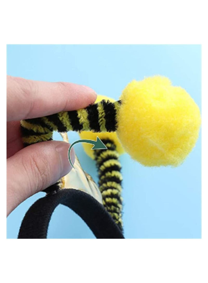 SYOSI Bee Antennae Crown Headband Bopper Antenna Headband Insect Hair Address Ladybug Hair Band Kids Adult Costume Accessories Birthday Party Favors - Image 4