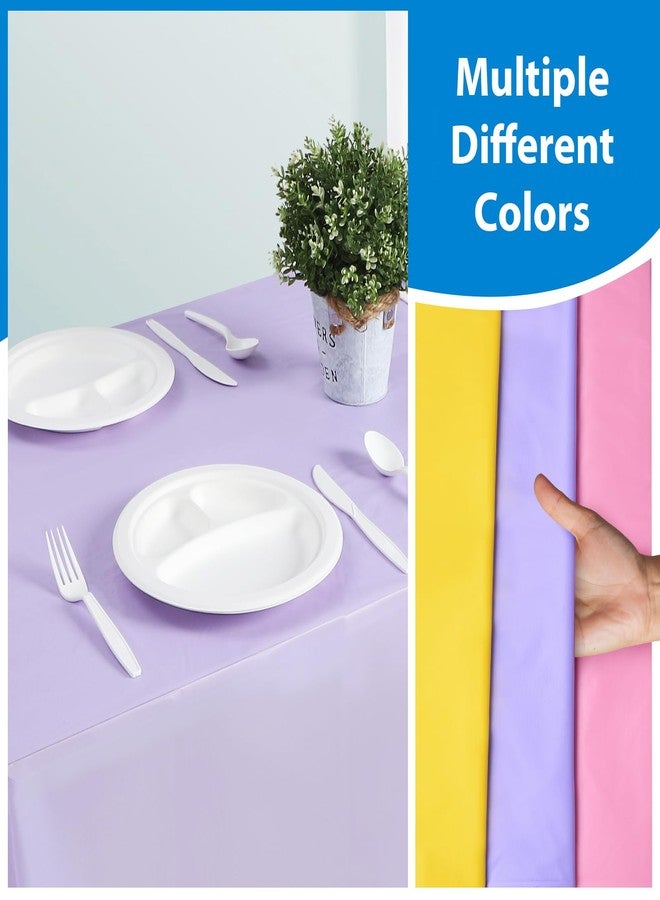 EDI Disposable Tablecloth 12 Packs (Assorted Colors, Rectangular) - Image 3