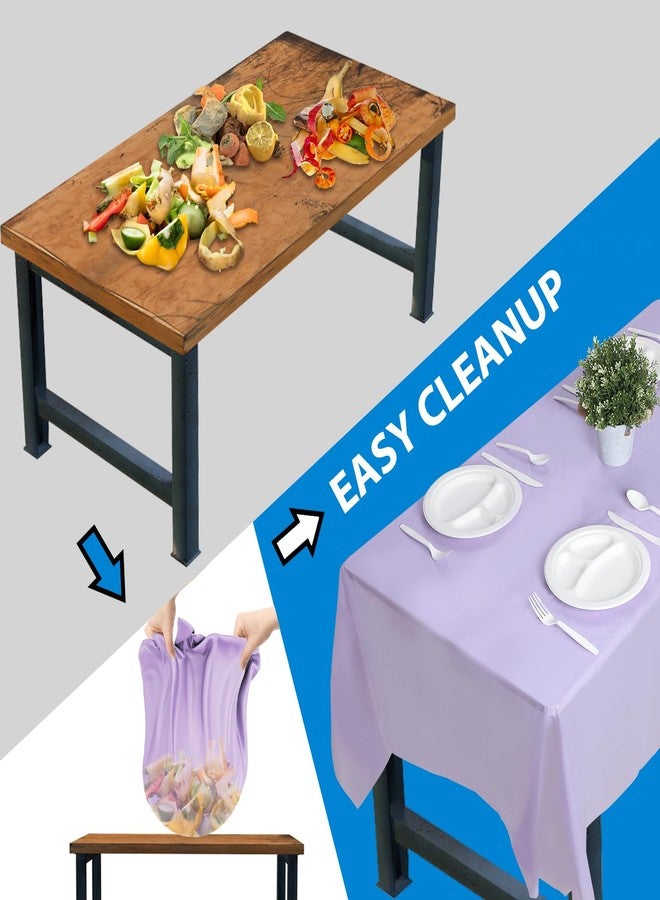 EDI Disposable Tablecloth 12 Packs (Assorted Colors, Rectangular) - Image 5