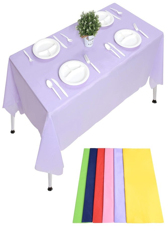 EDI Disposable Tablecloth 12 Packs (Assorted Colors, Rectangular) - Image 1