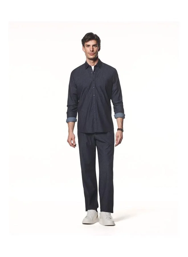 Liwali  Soft Textured Light Denim Pants. for Men | Best Price UAE