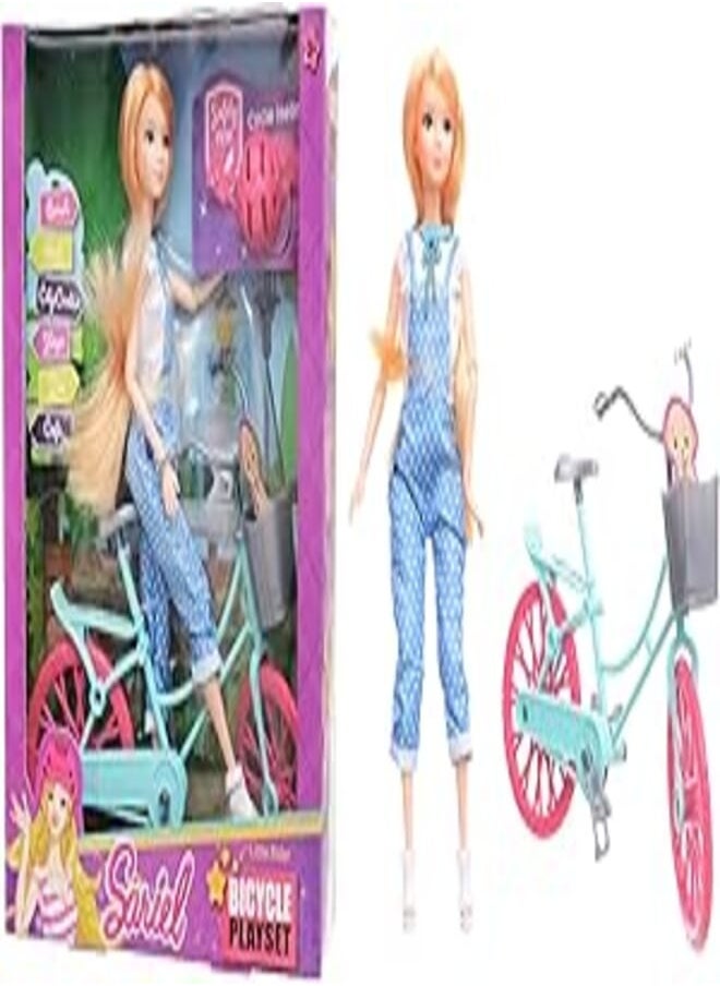 Generic High Quality 11.5 Inch Doll Bike Miniature Bicycle Accessory for Dolls - Multicolor 