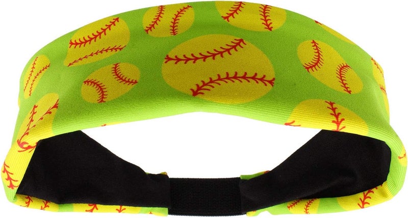 MadSportsStuff Crazy Softball Headband with Softball Logos - Image 1