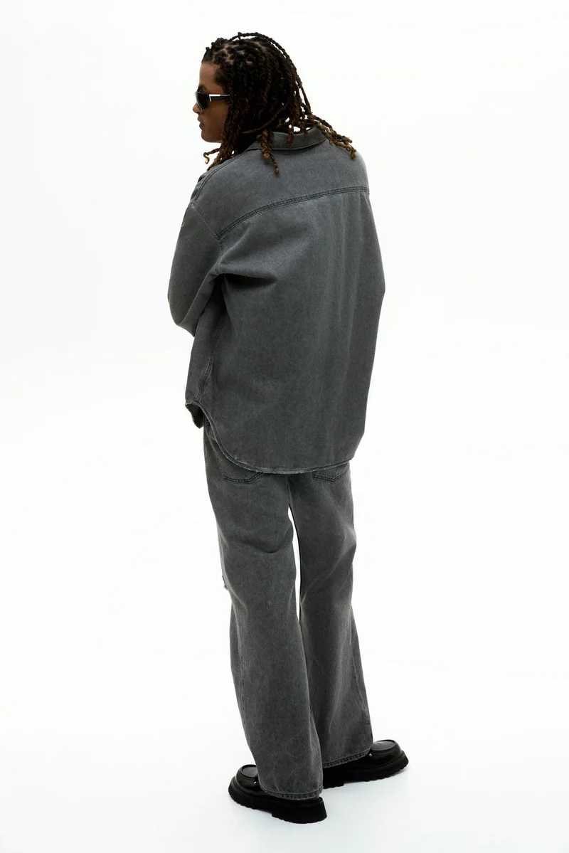 H&M  Oversized Fit Denim shirt for Men | Best Price UAE