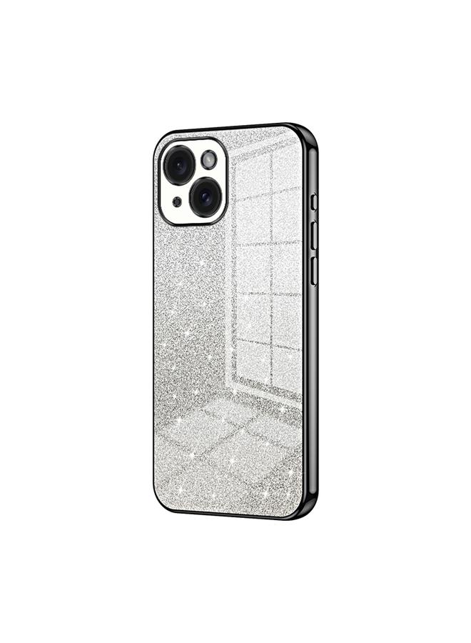 S-TOP Case For iPhone 15 Gradient Glitter Powder Electroplated Phone Case - Image 1