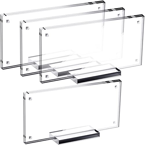 Chunful 3 Pcs Dollar Bill Holder Acrylic Display Dollar Case Currency Ticket Protector Paper Money Frame for Bill Collectors Collection 73 x 35 Inch - Image 1