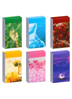Gerenic 6 Sets 300 Pcs Washi Stickers Set Aesthetic Sticker Book for Journaling, DIY Decorative Paper Sticker Decals for Journal Art Scrapbooking Diary Card  - Image 1