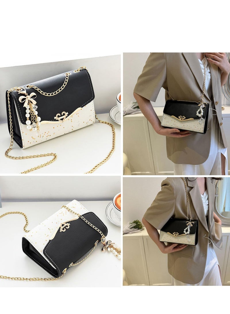 Excefore Small Crossbody Handbags, Fashion Over the Shoulder Bag, PU Leather Cross Body Phone Handbags, Suitable for Ladies & Girls (Black) - Image 5