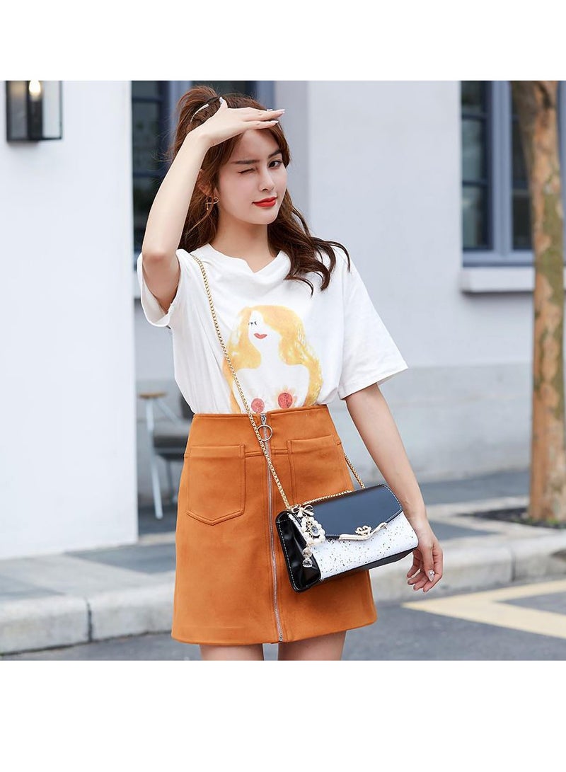 Excefore Small Crossbody Handbags, Fashion Over the Shoulder Bag, PU Leather Cross Body Phone Handbags, Suitable for Ladies & Girls (Black) - Image 3