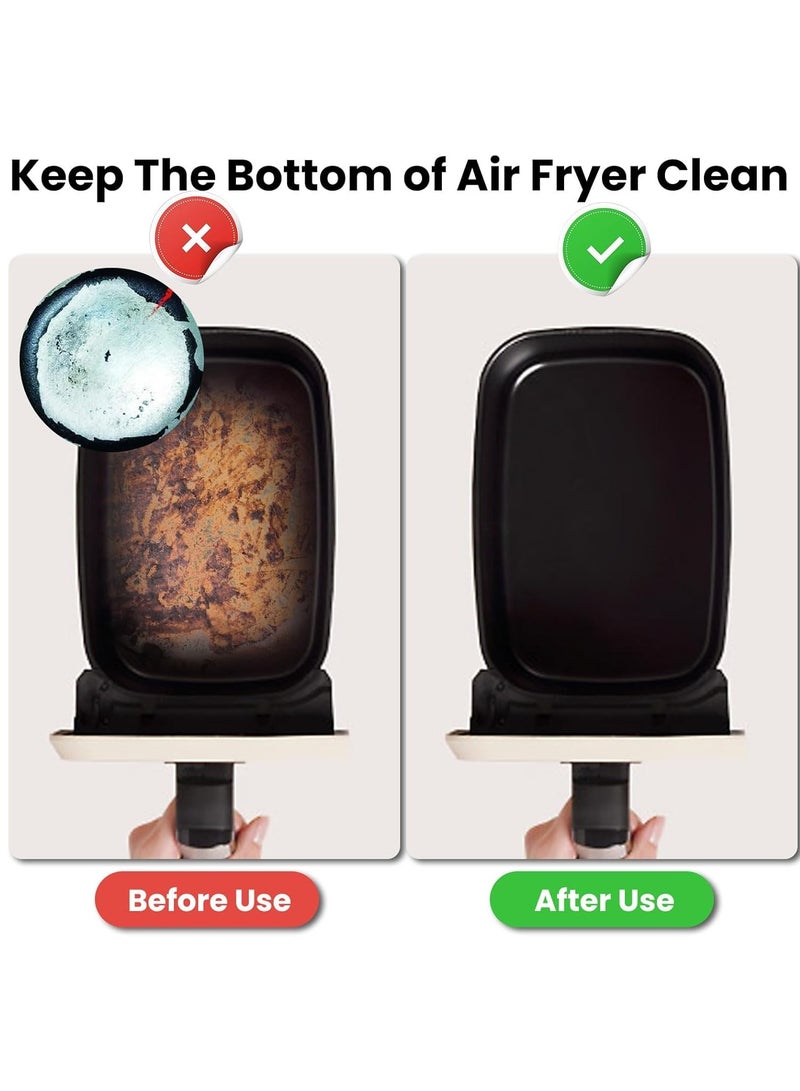 7in Air Fryer Silicone Liners, Reusable Square Liner, Food Grade Airfryer Liner, Replacement for Flammable Disposable Parchment Paper - Image 4