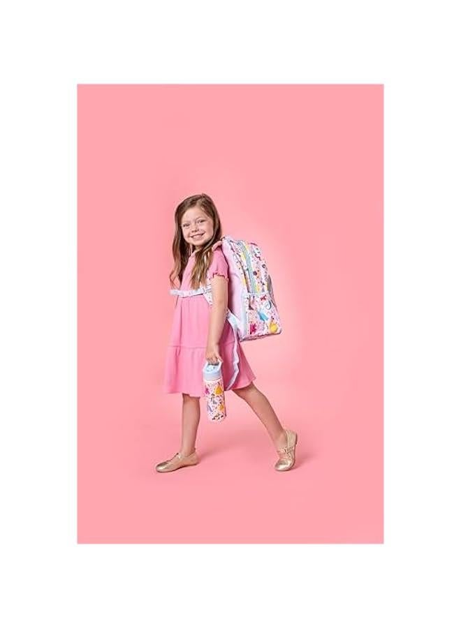 Arabest Medium Disney Toddler Backpack for School Girls and Boys | Kindergarten Elementary Kids Backpack | Fletcher Collection | Kids - 15 tall | Princess Rainbows  - Image 3