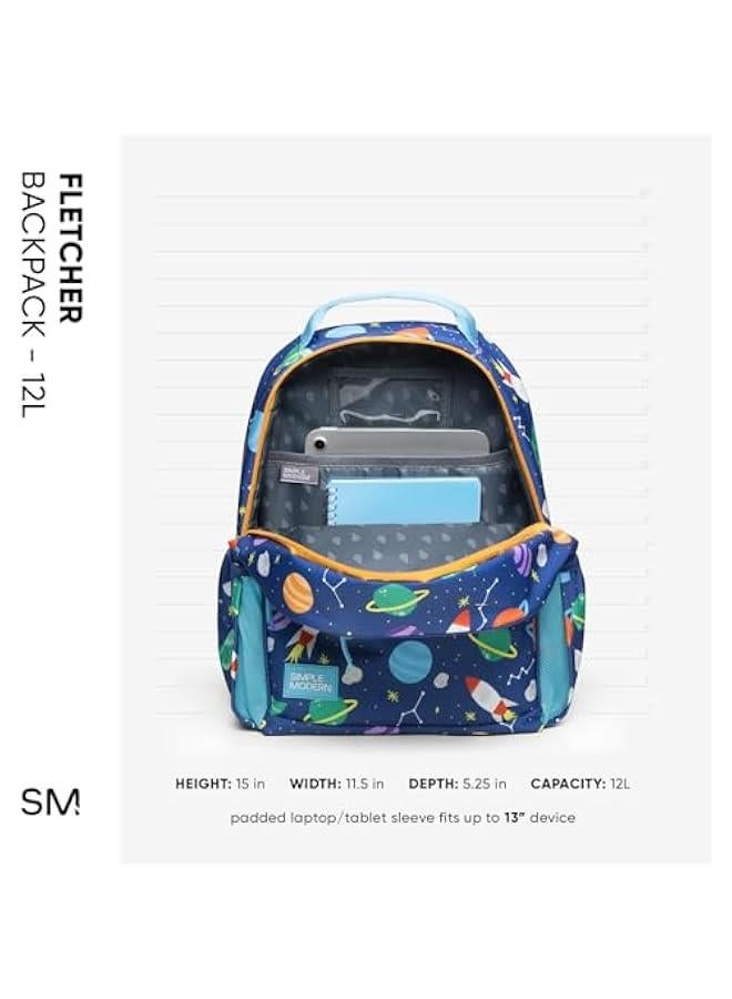 Arabest Medium Disney Toddler Backpack for School Girls and Boys | Kindergarten Elementary Kids Backpack | Fletcher Collection | Kids - 15 tall | Princess Rainbows  - Image 5