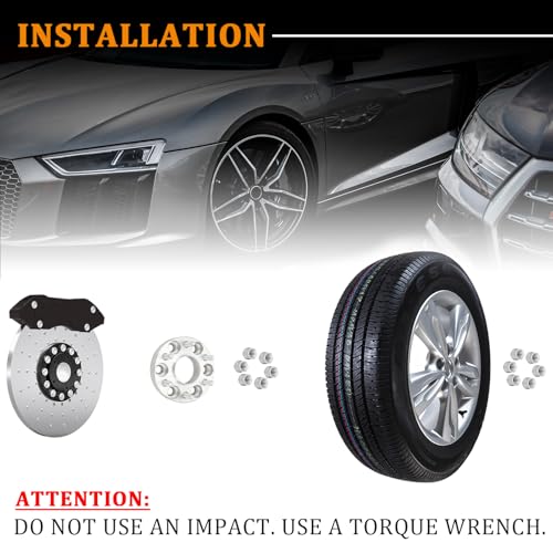 BRTEC 6x4.5 Wheel Adapter 1.18" (30mm) Thick M12x 1.25 Studs 66.1mm Bore 6x114.3mm Wheel Spacers for Frontier/Pathfinder/Xterra, for Equator 2PCS - Image 3