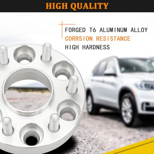 BRTEC 6x4.5 Wheel Adapter 1.18" (30mm) Thick M12x 1.25 Studs 66.1mm Bore 6x114.3mm Wheel Spacers for Frontier/Pathfinder/Xterra, for Equator 2PCS - Image 4