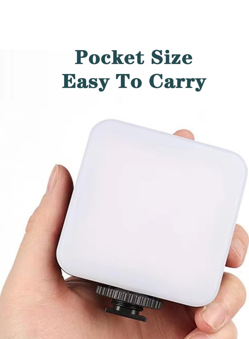 Rectangle Selfie Light with Tripod Stand, LED Light Phone Tripod Portable Phone Holder for iPhone Android Laptop Tablet Video Conference Lighting YouTube Makeup TIK Tok Live Stream - Image 4