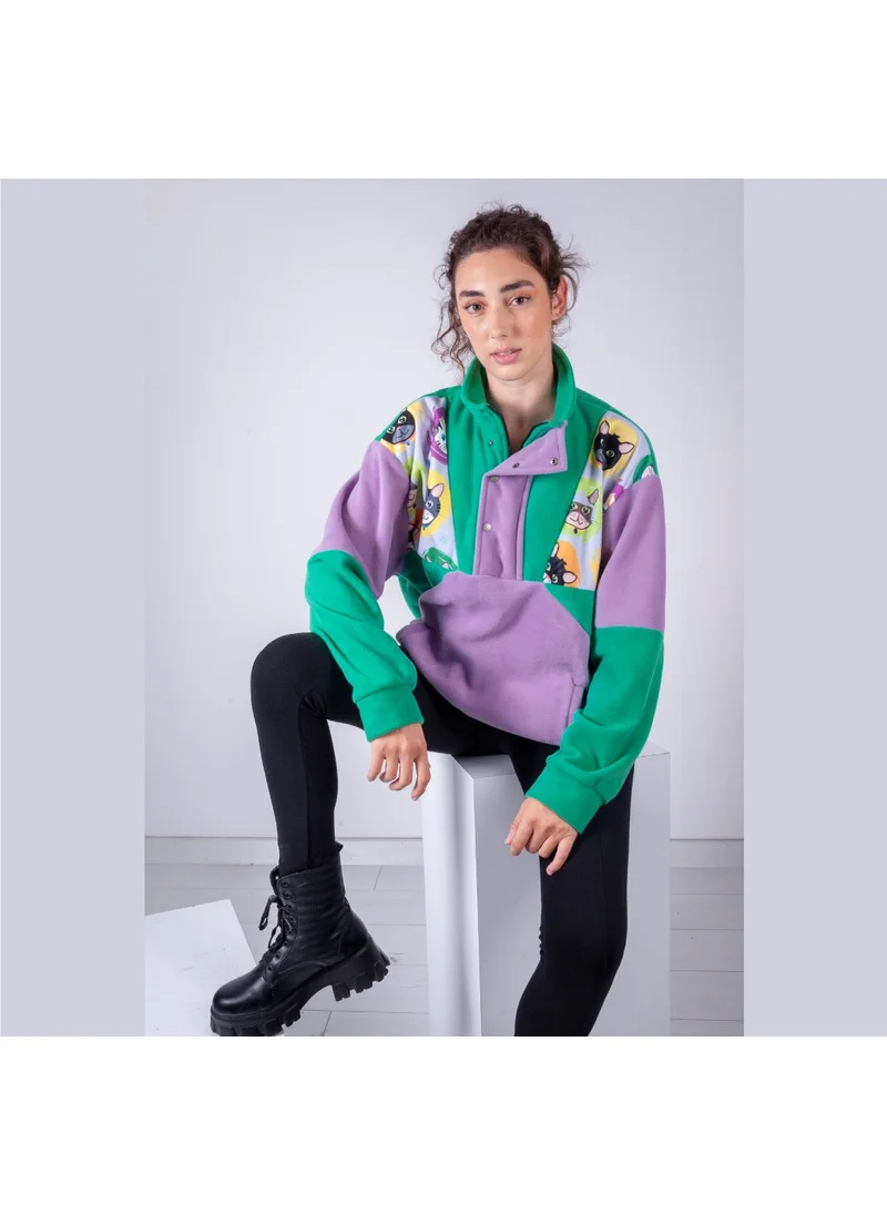 Vatkalimon Women's Half Zipper Fleece Sweatshirt