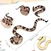 Lohoee 2Pcs Realistic Fake Snakes Toy Lifelike Rubber Rattlesnake Snake to Keep Birds Away Garden Plastic Scare Birds for Prank Stuff or Halloween Decorations Props - Image 2