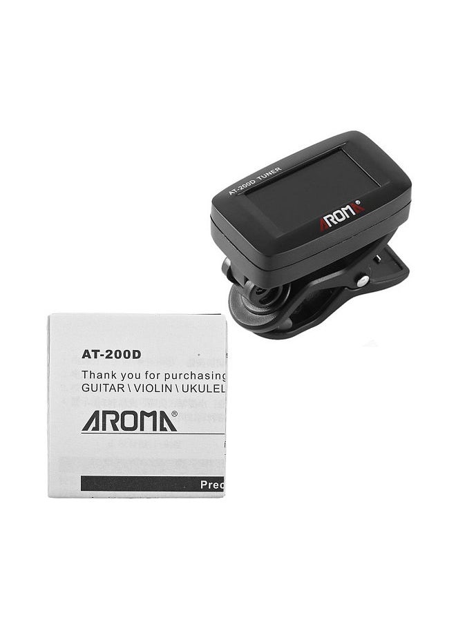 Aroma AROMA Guitar Tuner Clip On for Chromatic Guitar Bass Violin Ukulele 3-Color Backlight LCD Display Portable Guitar Tuner with Foldable Rotating Clip Universal Guitar Accessories  - Image 5