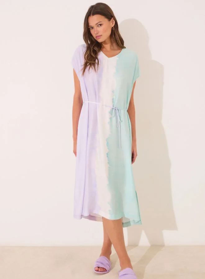 women'secret Long Tie-Dye Viscose Dress