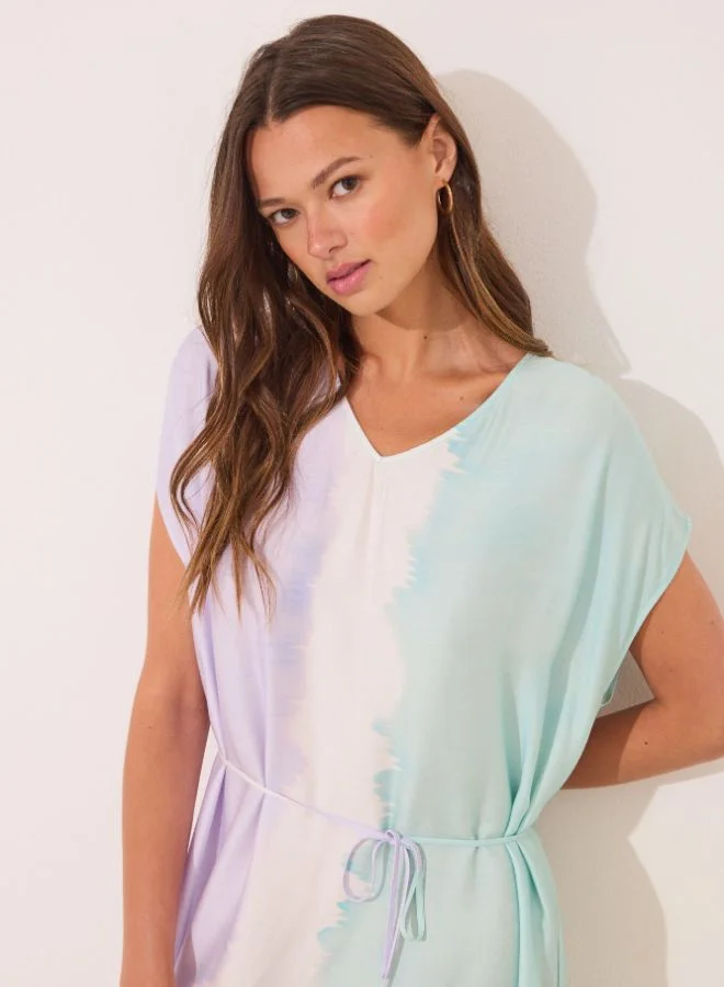 women'secret Long Tie-Dye Viscose Dress