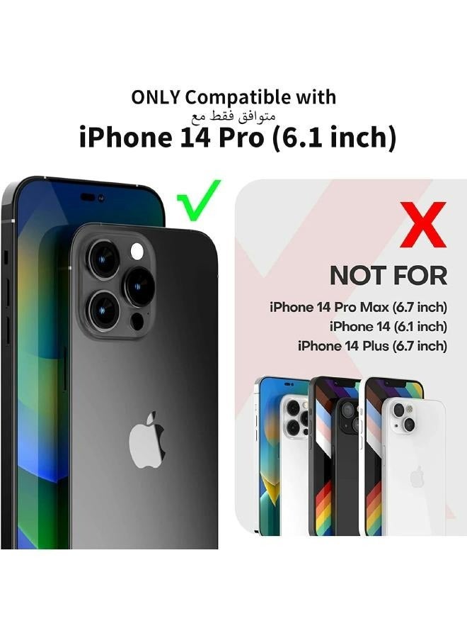iPhone 14 Pro Slim Transparent Protection Package with 1 Pack of Tempered Glass Screen Protectors and 1 Pack of Camera Lens Protector, Mobile Cover for iPhone (3in1) - Image 2