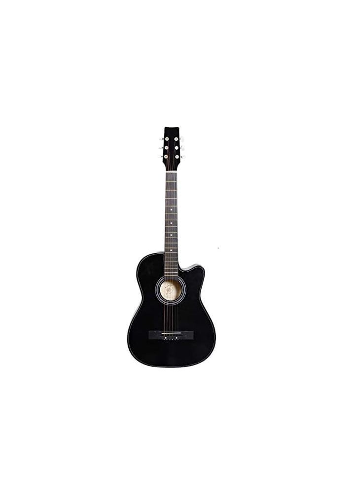 MegArya 38-Inch Acoustic Guitar Beginner Kit - Black - Image 2