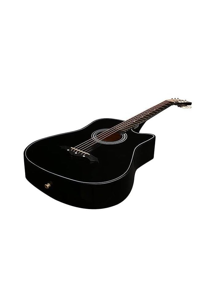MegArya 38-Inch Acoustic Guitar Beginner Kit - Black - Image 4
