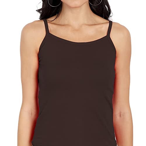 BLAZON Women’s Cotton Hosiery BAE Strappy Top (11011_BLZ_BRO_01_XL_Brown_XL) - Image 5