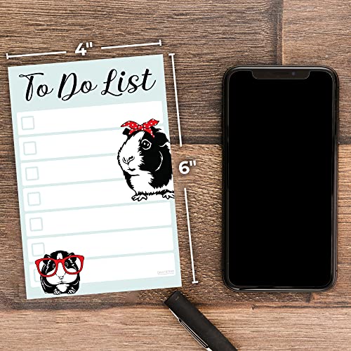 DAILY RITMO Guinea Pig Sticky to Do List| Guinea Pig Lover Gift Ideas for Girls and Women | Furry Potato Notepad 4x6 50 Pages - Image 3