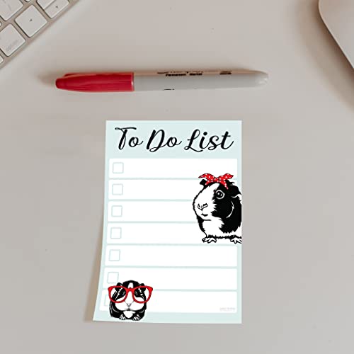 DAILY RITMO Guinea Pig Sticky to Do List| Guinea Pig Lover Gift Ideas for Girls and Women | Furry Potato Notepad 4x6 50 Pages - Image 2